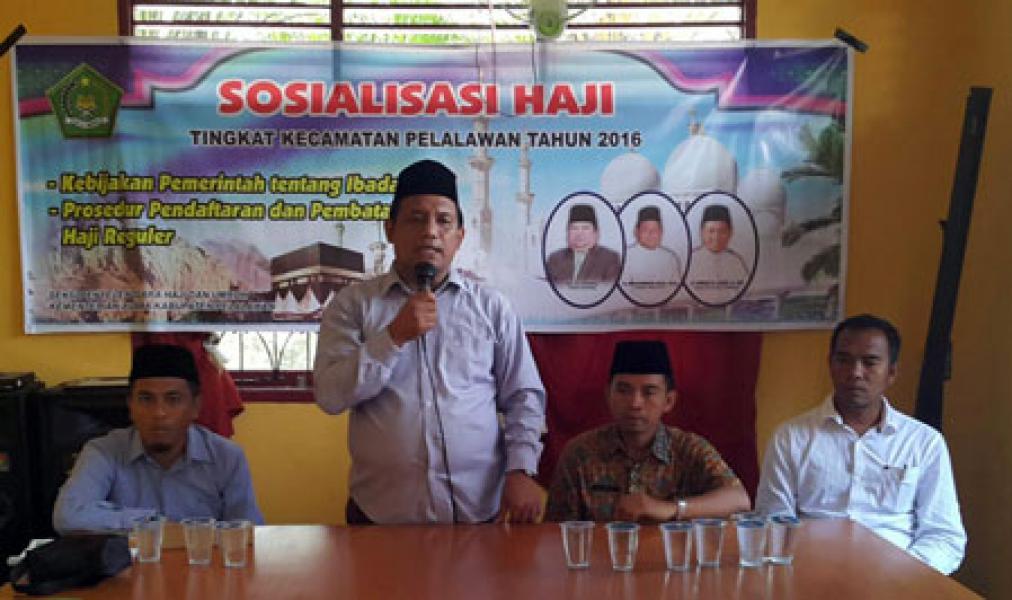 PHU Kemenag Pelalawan taja Sosialisasi Haji di 7 Kecamatan