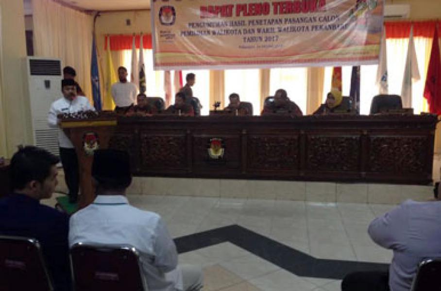 Pasangan BISA Tak Lolos, KPU Dianggap Cederai Pesta Demokrasi di Pekanbaru