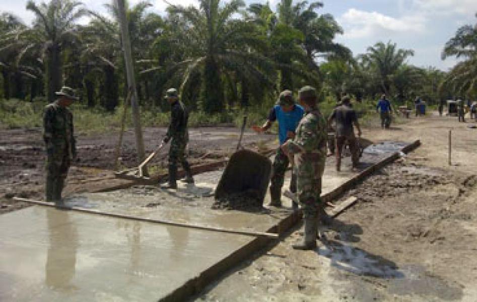 Pelaksanaan TMMD Ke-97 Kodim Bengkalis Capai 78 Persen