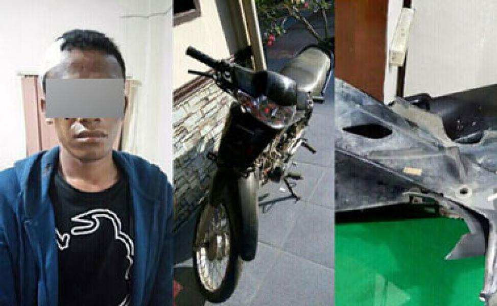 Polres Inhil Amankan Pelaku Penggelapan Sepeda Motor Milik Pelajar