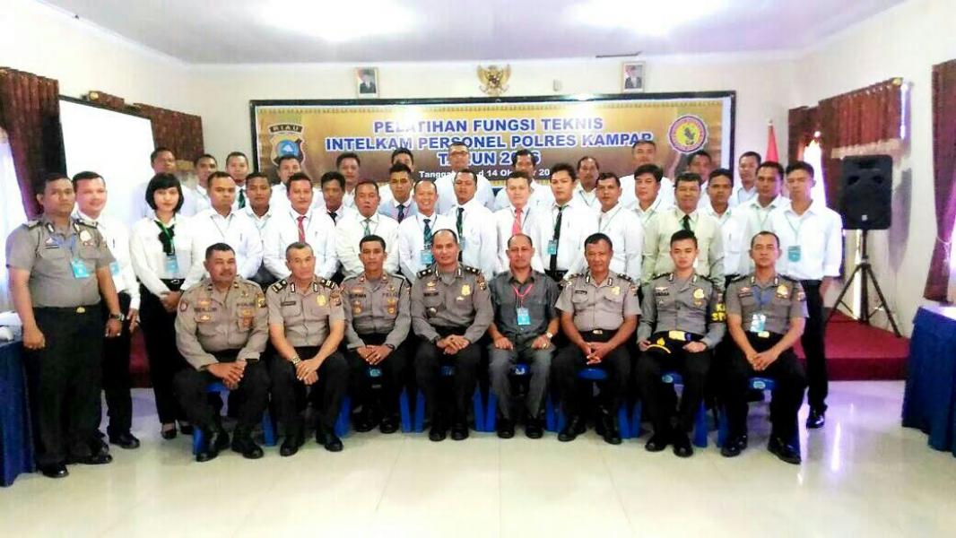 Polres Kampar Adakan Pelatihan Fungsi Intel Bagi Anggotanya