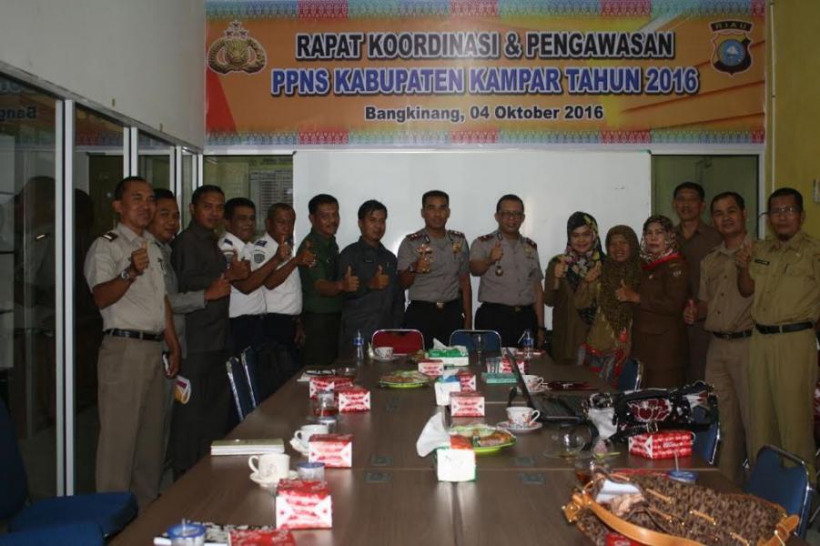 Polres Kampar Adakan Rakor PPNS Kabupaten Kampar Tahun 2016