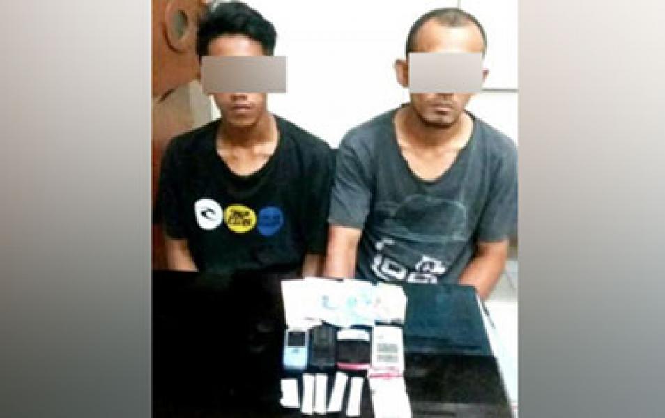 Polres Kampar Tangkap Dua Pelaku Narkoba di Desa Lereng Kecamatan Kuok
