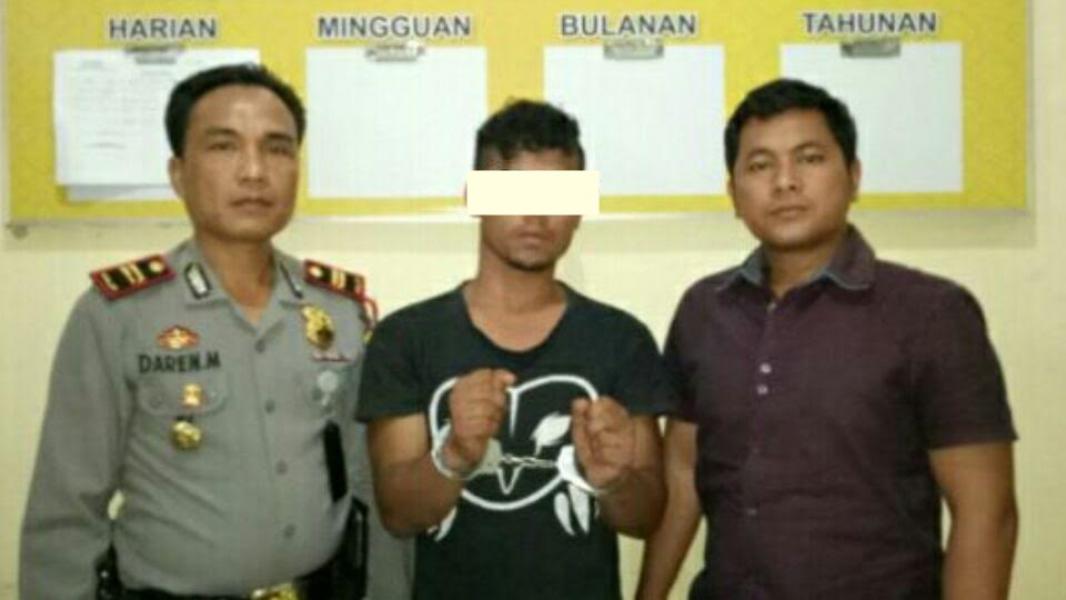 Polsek Perhentian Raja, Bekuk Pelaku Curanmor Yang Terekam CCTV