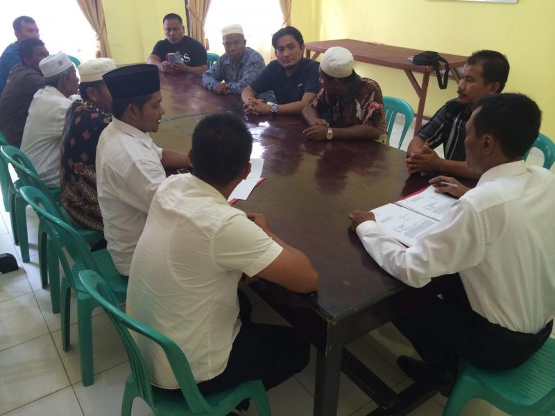 Polsek Tambang Kampar, Mediasi Pertikaian Warga Dusun I Kualu Untuk Berdamai