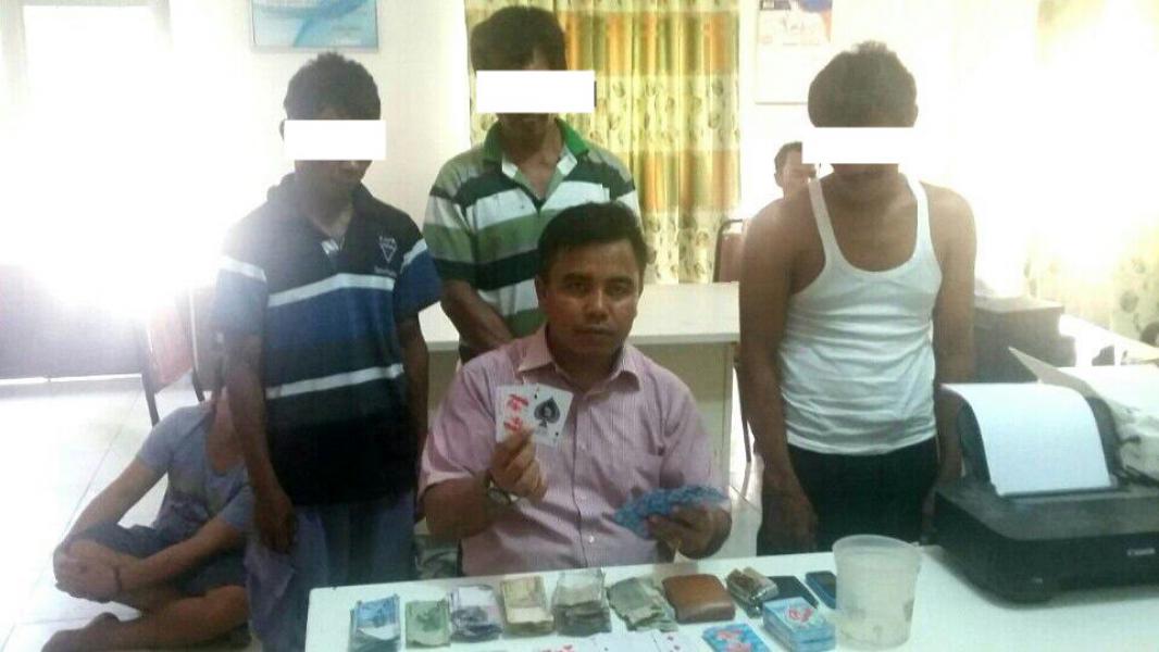 Polsek Tapung Hilir Kampar bekuk Tiga Pemain Judi Song