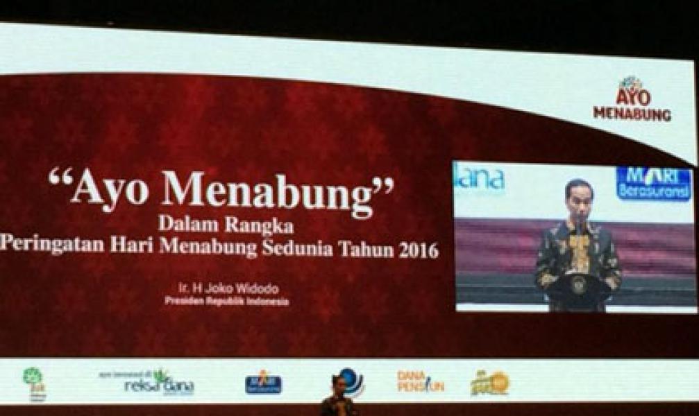 Presiden Jokowi Kampanyekan Gerakan “AYO MENABUNG”