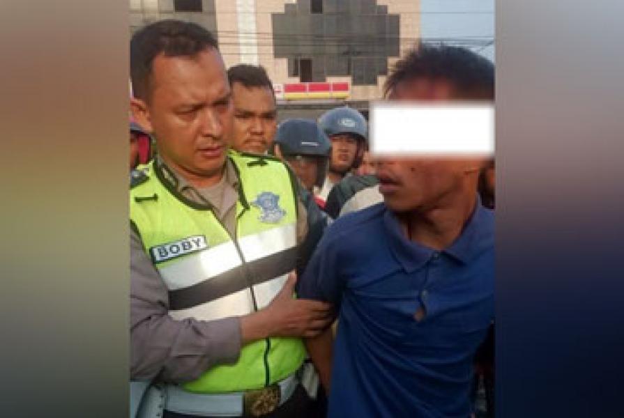 Sempat Kejar Kejaran, Dua Polantas Bersama Warga Amankan Pelaku Pencurian