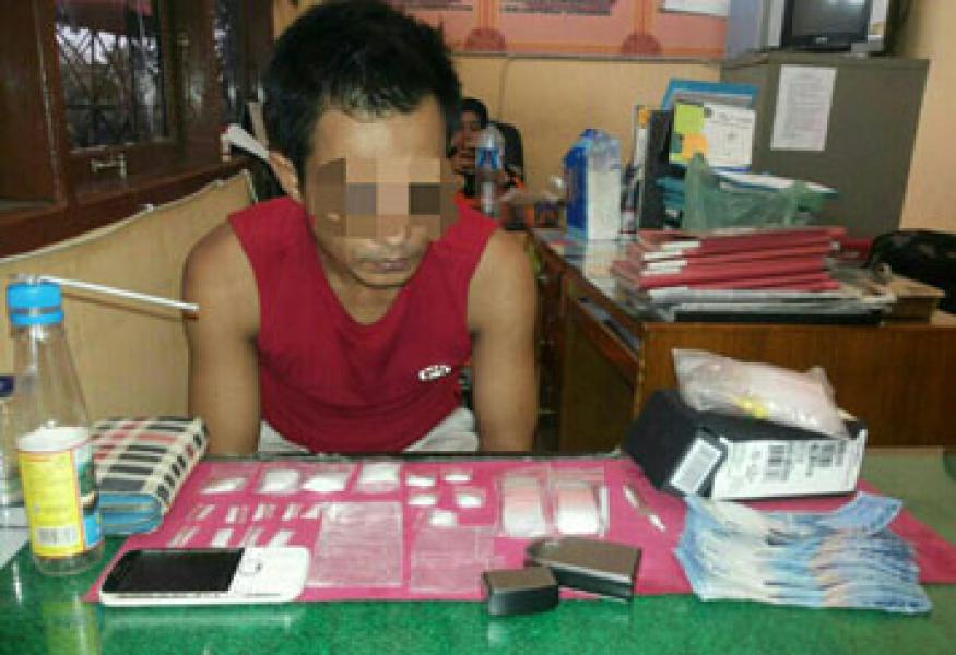 Warga Pangkalan Kerinci Pemilik 23 Gram Sabu Dibekuk Polisi 