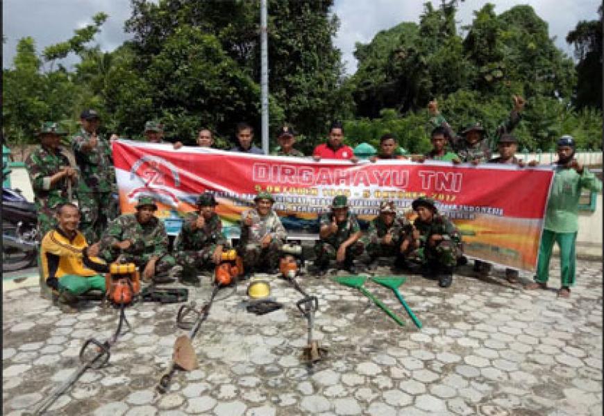 Babinsa Koramil 12/Pwk Sabak Auh Gelar Kharya Bhakti