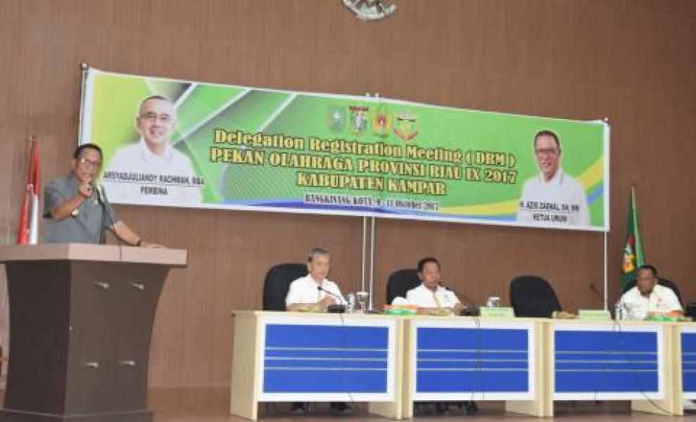 Bupati Azis: Sukses Porprov Tanggung Jawab Bersama