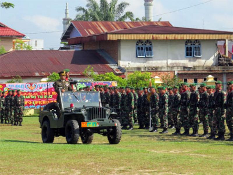 Dandim 0313/Kpr Pimpin Upacara Peringatan HUT TNI Ke 72