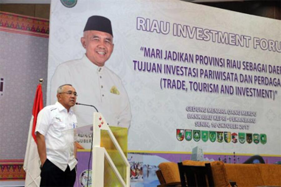 Gubri Resmi Buka Riau Investment Forum 2017