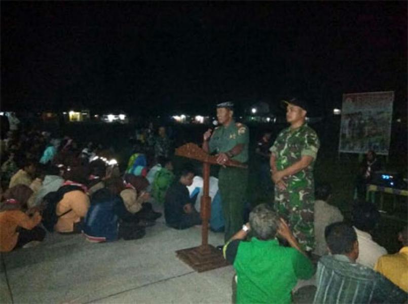 Koramil 08/Mandah Gelar Nobar Film G30S/PKI