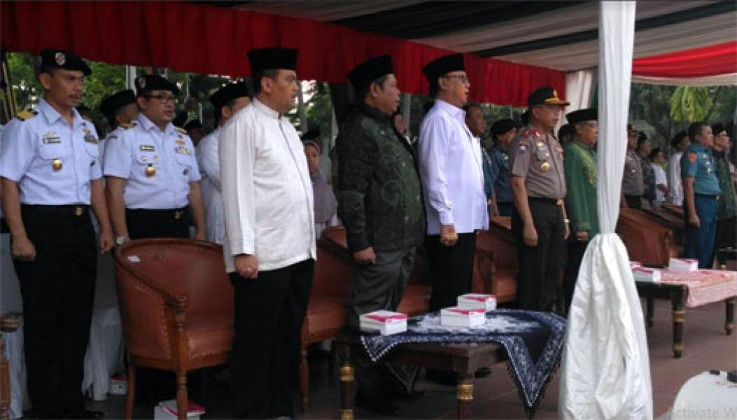 Laksma TNI Suradi Hadiri Apel Peringatan Hari Santri 2017