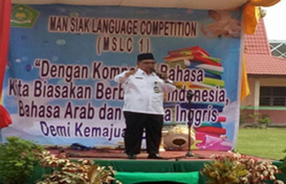 MAN Siak Language Competition I, Para Siswa Harus Mampu Kuasai Bahasa