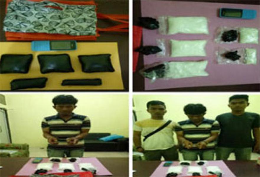 Miliki 5 Paket Besar Sabu, Penumpang Bus ALS Diamankan