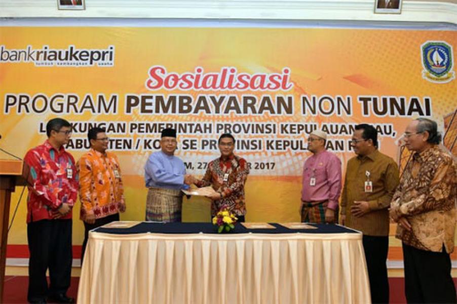 Pemprov Kepri Sosialisasikan Transaksi Non Tunai Bersama Bank Riau Kepri