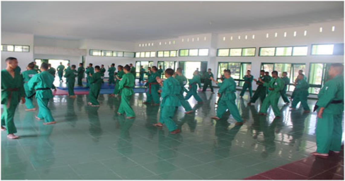 Prajurit Yonif 132/Bs Gelar Latihan Bela Diri Yong Moo Do