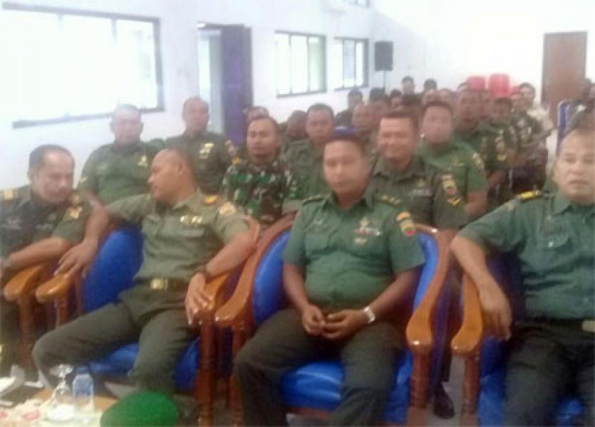 Seluruh Personel Koramil 01/Bengkalis Terima Penyuluhan Hukum Dari Kum Dam I/BB