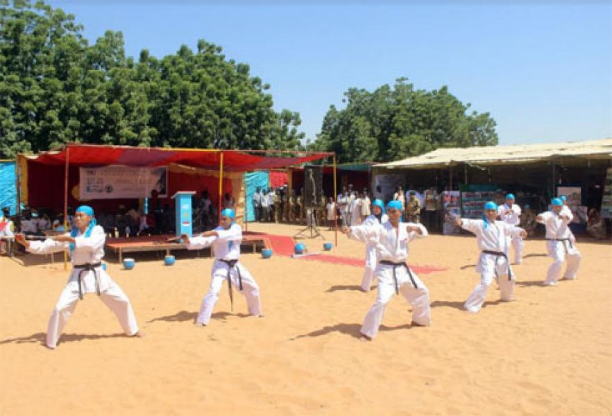 Youngmodo dan Karate Indobatt-03 Tampil di Acara United Nation Day