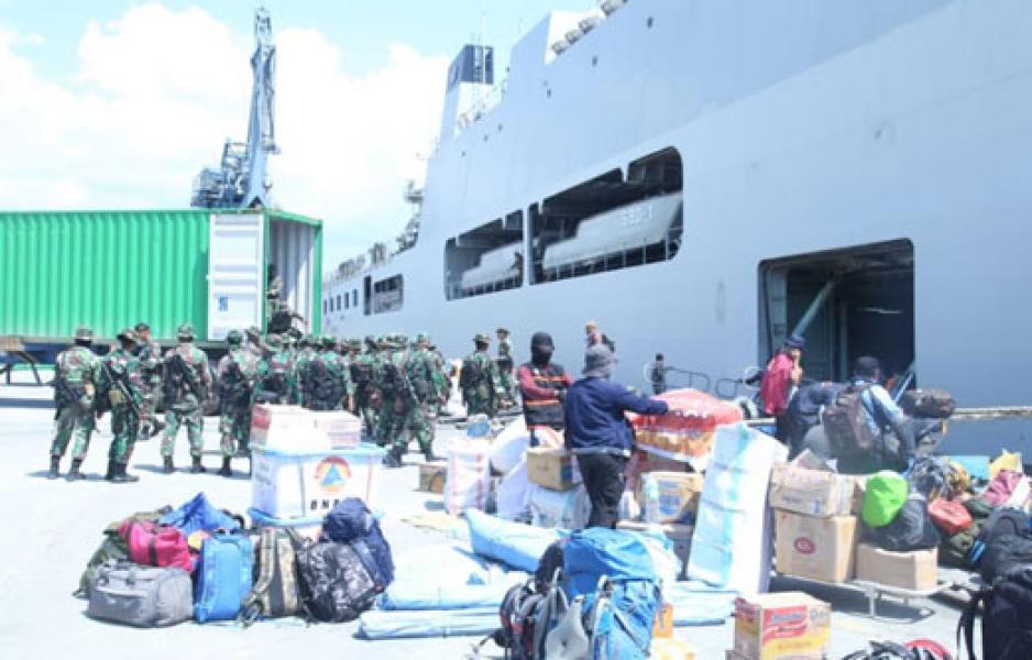 1.273 Personel TNI dan Polri Tiba di Palu  