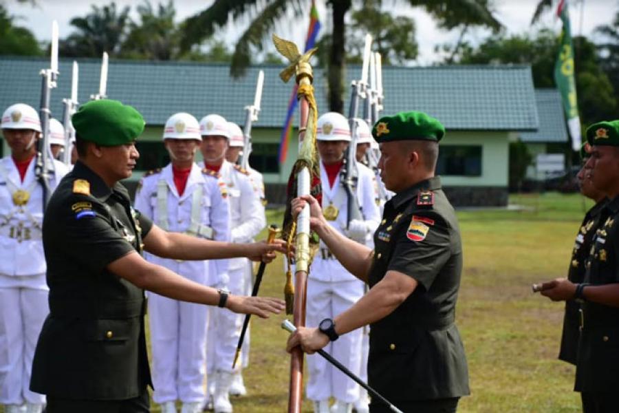Danrem 031/WB Pimpin Upacara Sertijab Dandim 0313/KPR Dan Danyon 132/BS