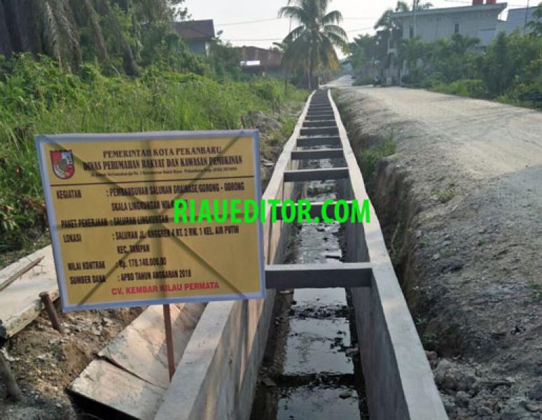 Dinas Perkim Sebut Masih Evaluasi Ulang Proyek Drainase Jalan Anggrek