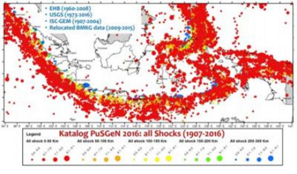 Indonesia Dikepung Cincin Api, Ini Titik-Titik Rawan Gempa
