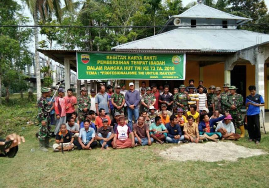 Kades Banjarnantigo: Terimakasih Karya Bakti Koramil 06/Cerenti