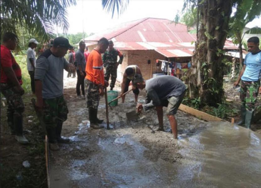 Kodim 0301/Pbr: TMMD Membuat Hubungan Persaudaraan TNI Dan Masyarakat Semakin Erat