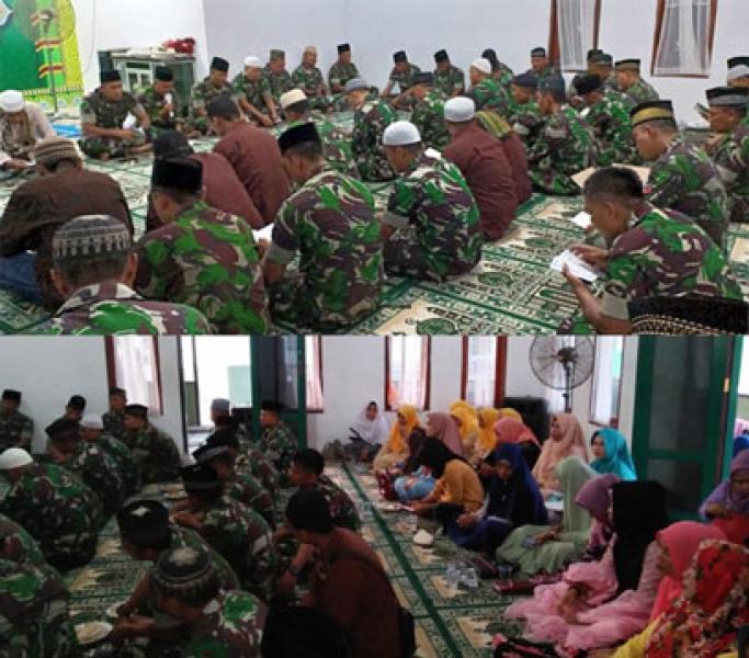Kodim 0314/Inhil Taja Do�a Bersama Sempena Hari Kesaktian Pancasila Dan HUT TNI Ke-73