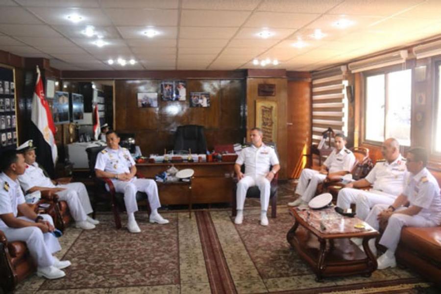Komandan Satgas MTF TNI Kunjungi Pangkalan Angkatan Laut Port Said Mesir