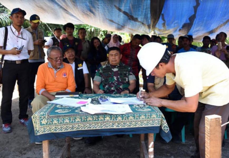 Panglima Kogasgabpad: Kontrak Kerjasama Pokmas dan Aplikator Risha Percepat Pembangunan Rumah Warga Lombok