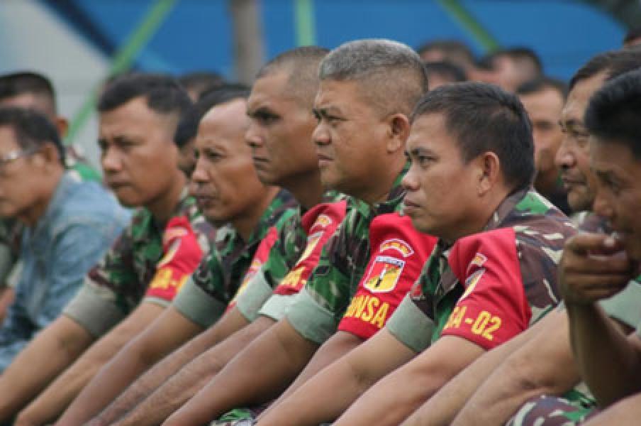 Panglima Kogasgabpad Palu Pimpin Apel 165 Personel Danramil dan Babinsa