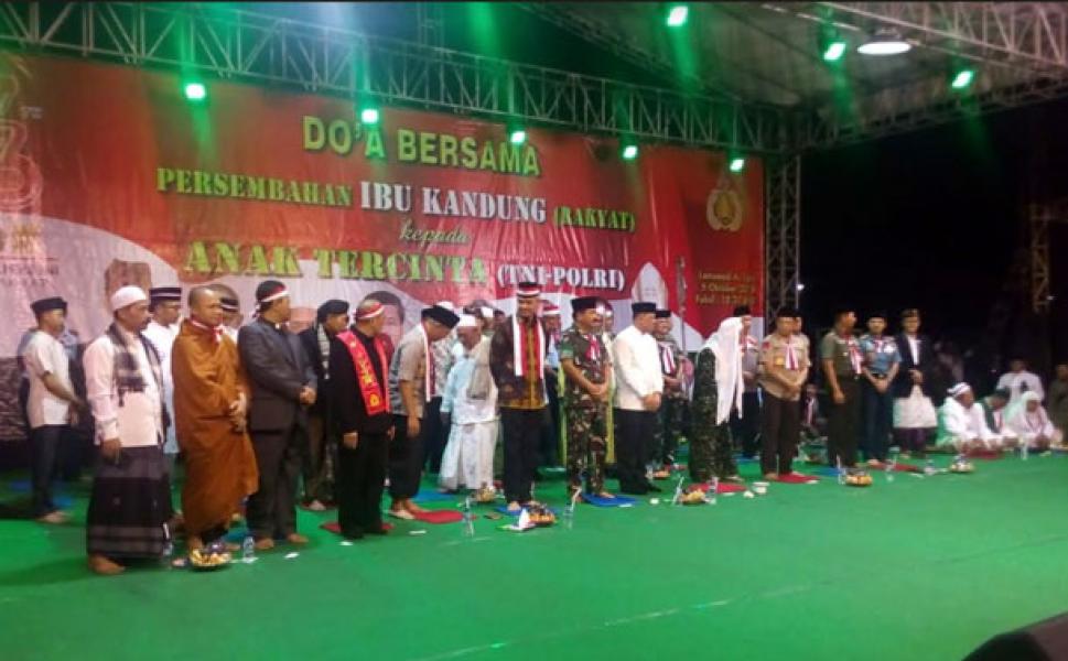 Panglima TNI Hadiri Acara Doa Bersama TNI-Polri dan Masyarakat Se-Jawa Tengah