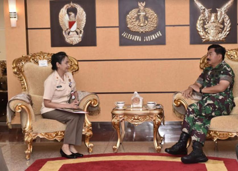 Panglima TNI Terima Audiensi Ketua Dewan Pengurus Korpri TNI
