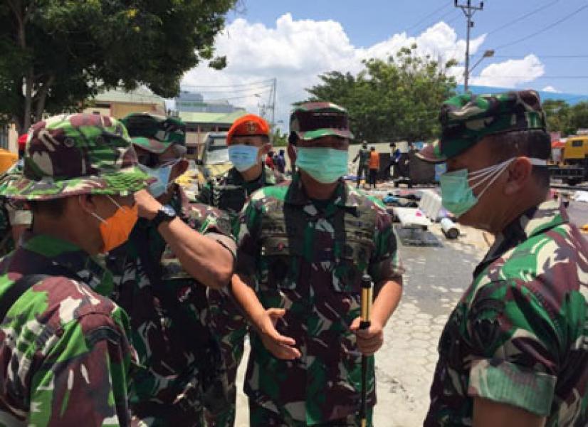 Panglima TNI Tinjau Perkembangan Penanganan Jenazah di RSUD Undata Palu