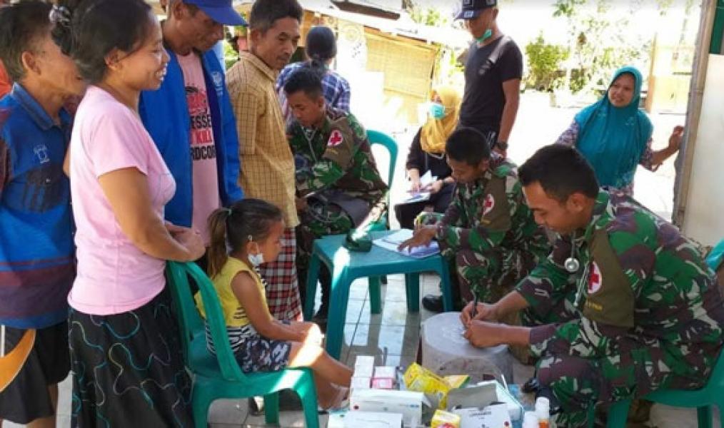 Satkes Kogasgabpad NTB Terus Berikan Pelayanan Kesehatan Warga Korban Gempa Lombok
