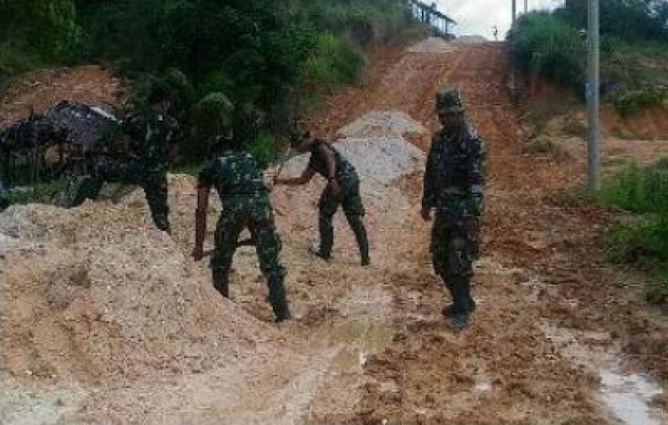 TMMD Ke 103, Kodim 0301 Pekanbaru Bangun Berbagai Fasilitas Umum