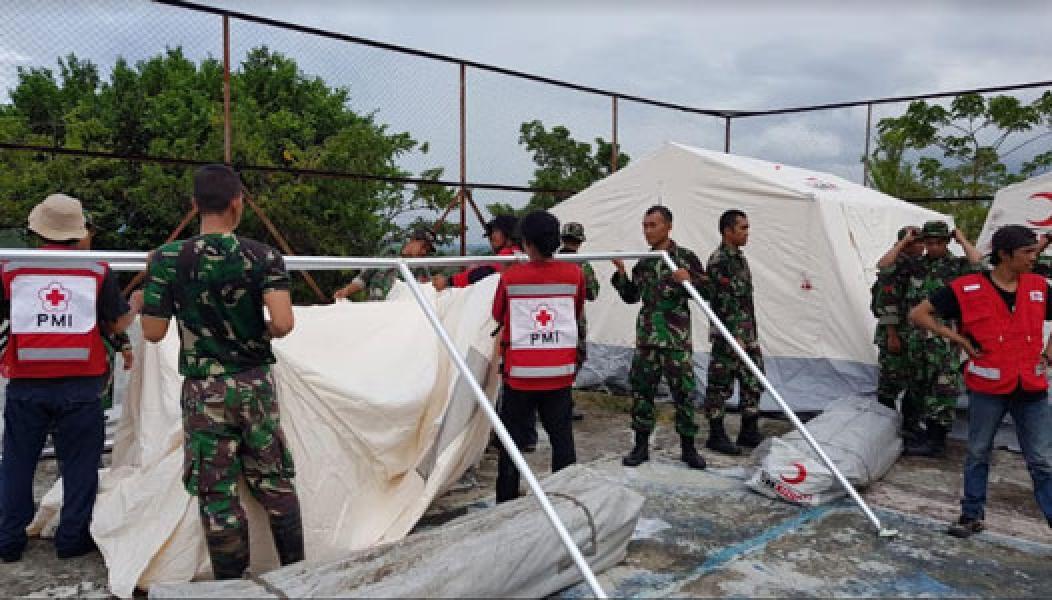 TNI Dirikan Hunian Sementara Bagi Pengungsi di Balaroa Palu Barat