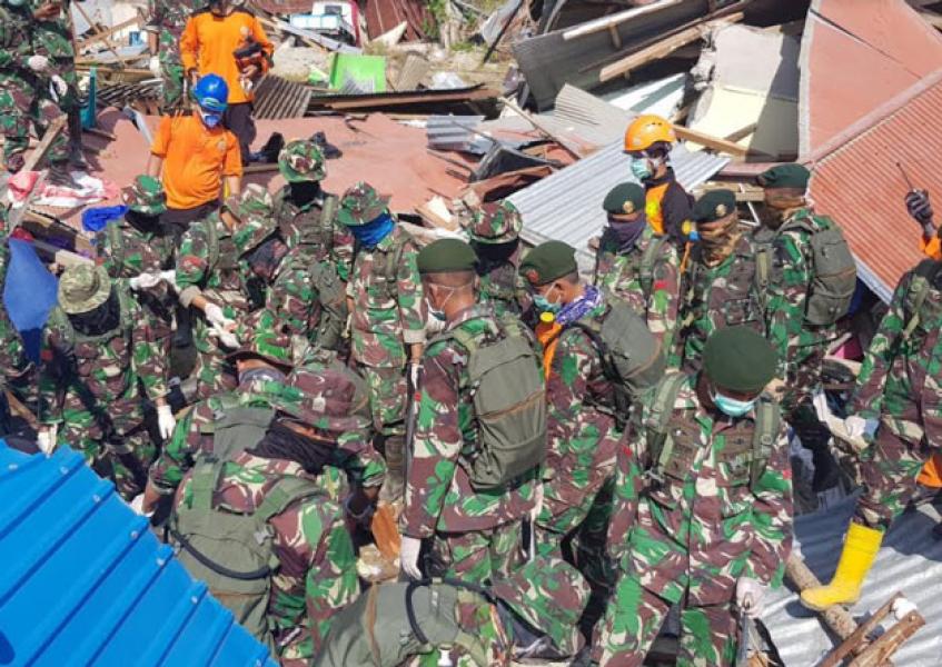 TNI Temukan 188 Jenazah di Reruntuhan Perumahan Balaroa Palu