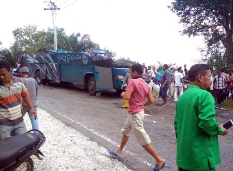Bus PMTOH Kecelakaan Maut di Kuansing, 7 Penumpang Tewas