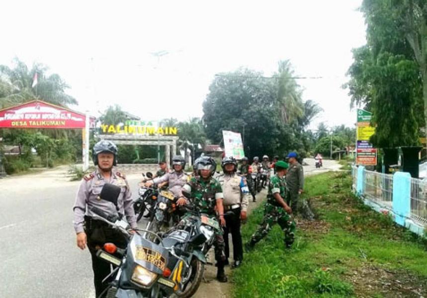Koramil 11 Bersama Polsek Tambusai Laksanakan Patroli Sinergitas