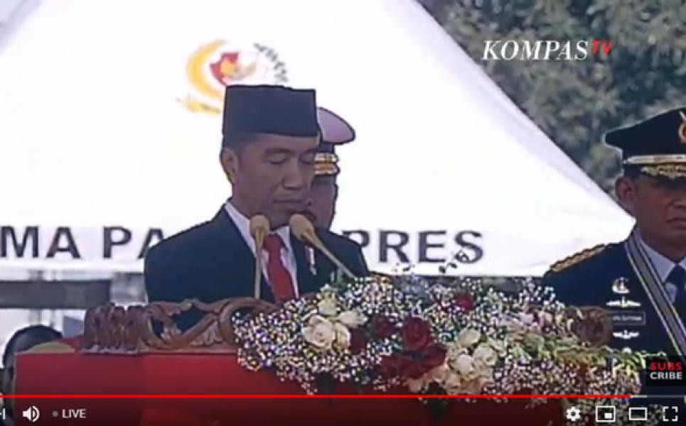 Pada HUT ke-74 TNI, Jokowi Janji Tingkatkan Tunjangan Kinerja Prajurit 80 Persen