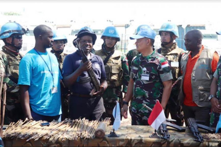 Pasukan Garuda Konga XXXIX-A RDB dan UN Staf Kongo Gelar Operasi Wibawa