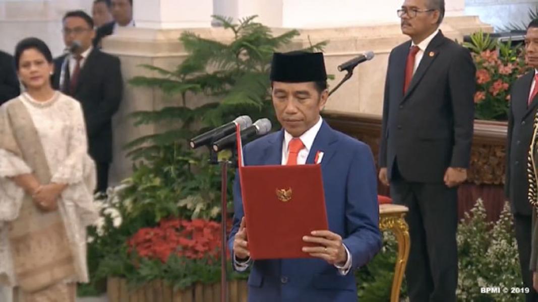 Sah! Jokowi Lantik Menteri Kabinet Indonesia Maju