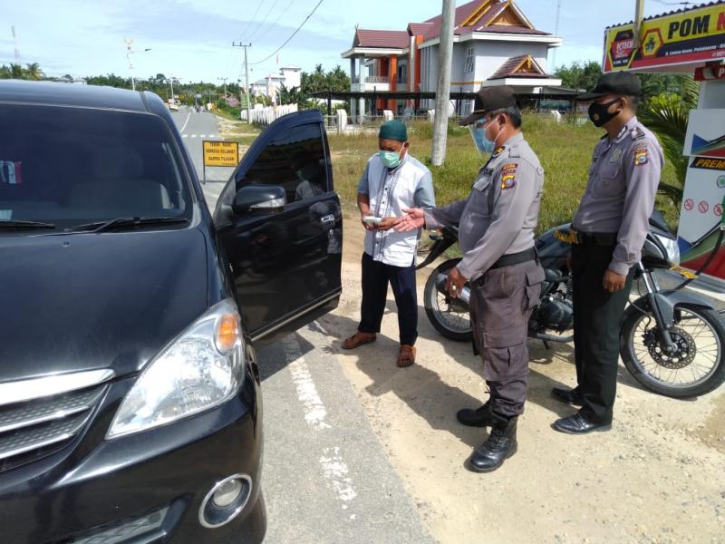 Antisipasi Pergeseran Massa Demo, Polsek Bunut Laksanakan Razia