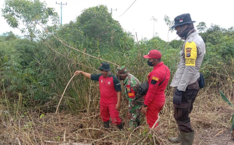 Bhabinkamtibmas Desa Pangkalan Terap, TNI dan Menggala Anggi Patroli Bersama Antisipasi Karlahut 
