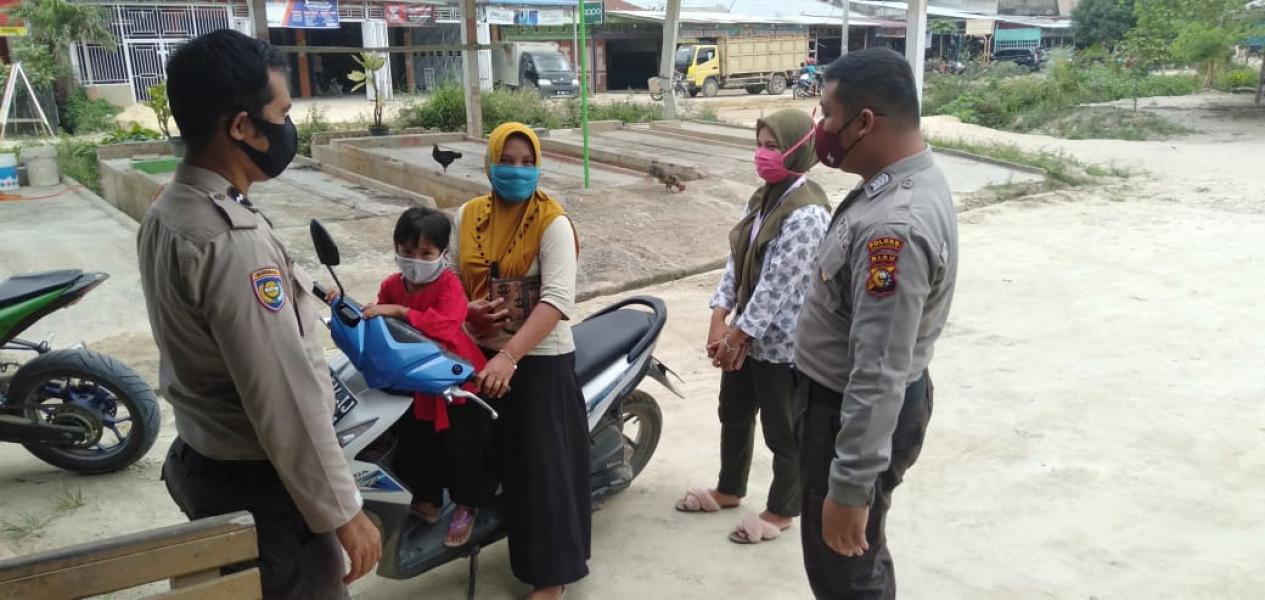 Antisipasi C3 dan Covid-19 Bhabinkamtibmas Langgam Intensifkan Patroli dan Sosialisasi.